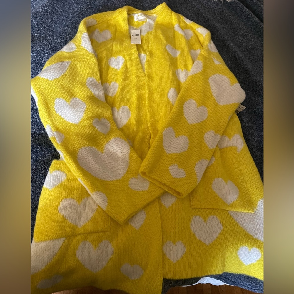 Anthropologie Heart Sweater